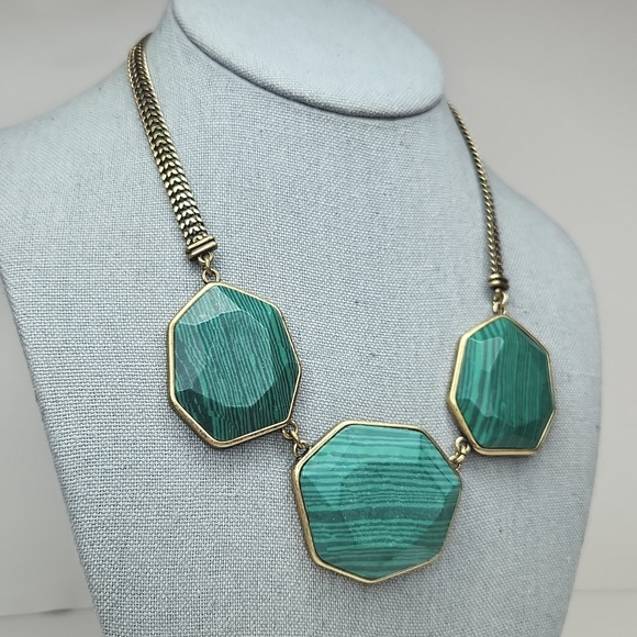 Chloe + Isabel Jewelry - 5 for $25! Chloe + Isabel Icelandica Green Antiqued Gold Tone Statement Necklace